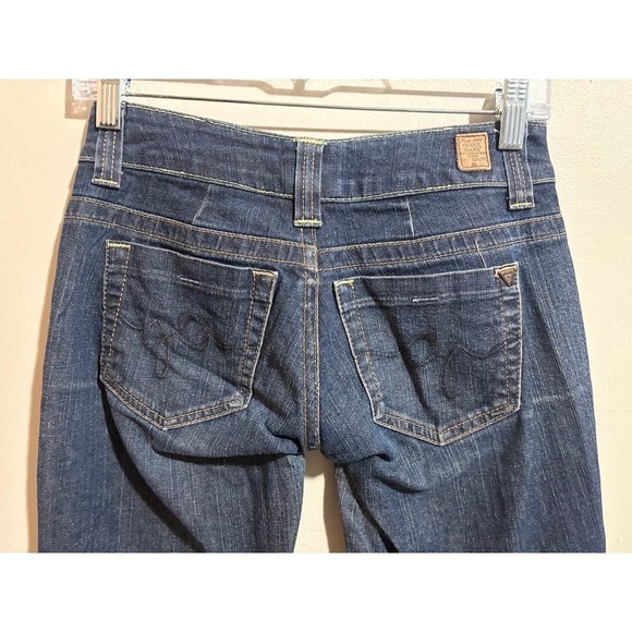 GUESS Jeans Women Size 27 Bootcut‎ Dark Wash Denim Pants - Picture 6 of 8